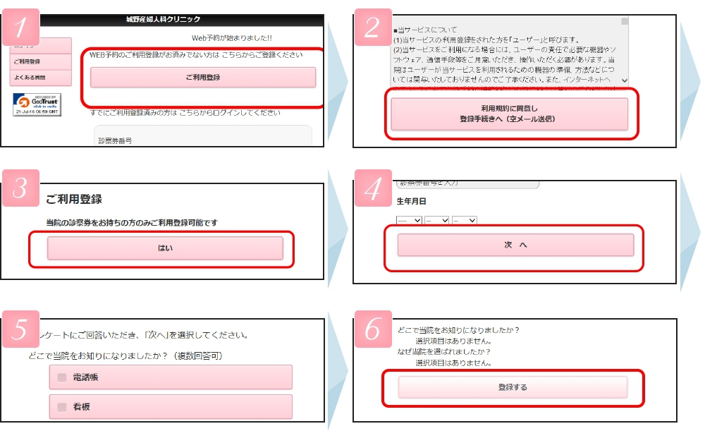 予約サービスのご利用方法